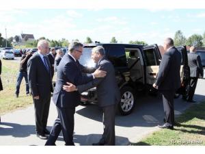 Wizyta prezydenta Bronisława Komorowskiego w Łące Wizyta prezydenta Bronisława Komorowskiego w Łące