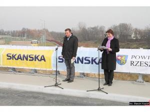 Otwarcie mostu w Trzebownisku na rzece Wisłok Otwarcie mostu w Trzebownisku na rzece Wisłok