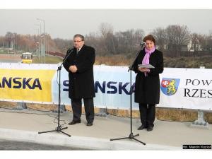 Otwarcie mostu w Trzebownisku na rzece Wisłok Otwarcie mostu w Trzebownisku na rzece Wisłok