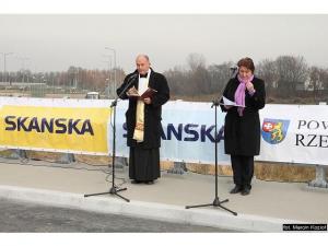 Otwarcie mostu w Trzebownisku na rzece Wisłok Otwarcie mostu w Trzebownisku na rzece Wisłok