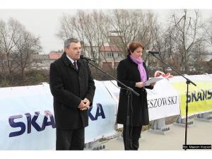 Otwarcie mostu w Trzebownisku na rzece Wisłok Otwarcie mostu w Trzebownisku na rzece Wisłok