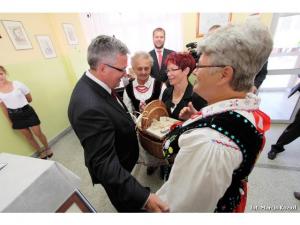 Wizyta prezydenta Bronisława Komorowskiego w Łące Wizyta prezydenta Bronisława Komorowskiego w Łące