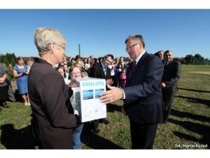 Wizyta prezydenta Bronisława Komorowskiego w Łące Wizyta prezydenta Bronisława Komorowskiego w Łące