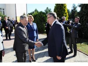 Wizyta prezydenta Bronisława Komorowskiego w Łące Wizyta prezydenta Bronisława Komorowskiego w Łące