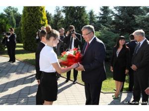 Wizyta prezydenta Bronisława Komorowskiego w Łące Wizyta prezydenta Bronisława Komorowskiego w Łące