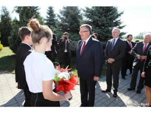 Wizyta prezydenta Bronisława Komorowskiego w Łące Wizyta prezydenta Bronisława Komorowskiego w Łące