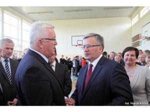 Wizyta prezydenta Bronisława Komorowskiego w Łące Wizyta prezydenta Bronisława Komorowskiego w Łące