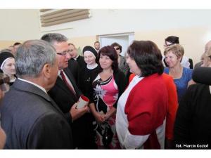 Wizyta prezydenta Bronisława Komorowskiego w Łące Wizyta prezydenta Bronisława Komorowskiego w Łące