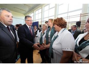 Wizyta prezydenta Bronisława Komorowskiego w Łące Wizyta prezydenta Bronisława Komorowskiego w Łące