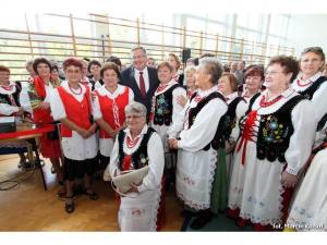 Wizyta prezydenta Bronisława Komorowskiego w Łące Wizyta prezydenta Bronisława Komorowskiego w Łące