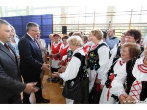 Wizyta prezydenta Bronisława Komorowskiego w Łące Wizyta prezydenta Bronisława Komorowskiego w Łące